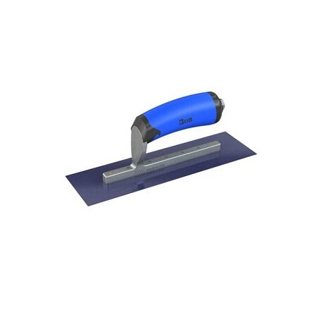Bon Tool Blue Steel Finsihing Trowel - Square End - 10" x 3" with Comfort Wave Handle 67-172